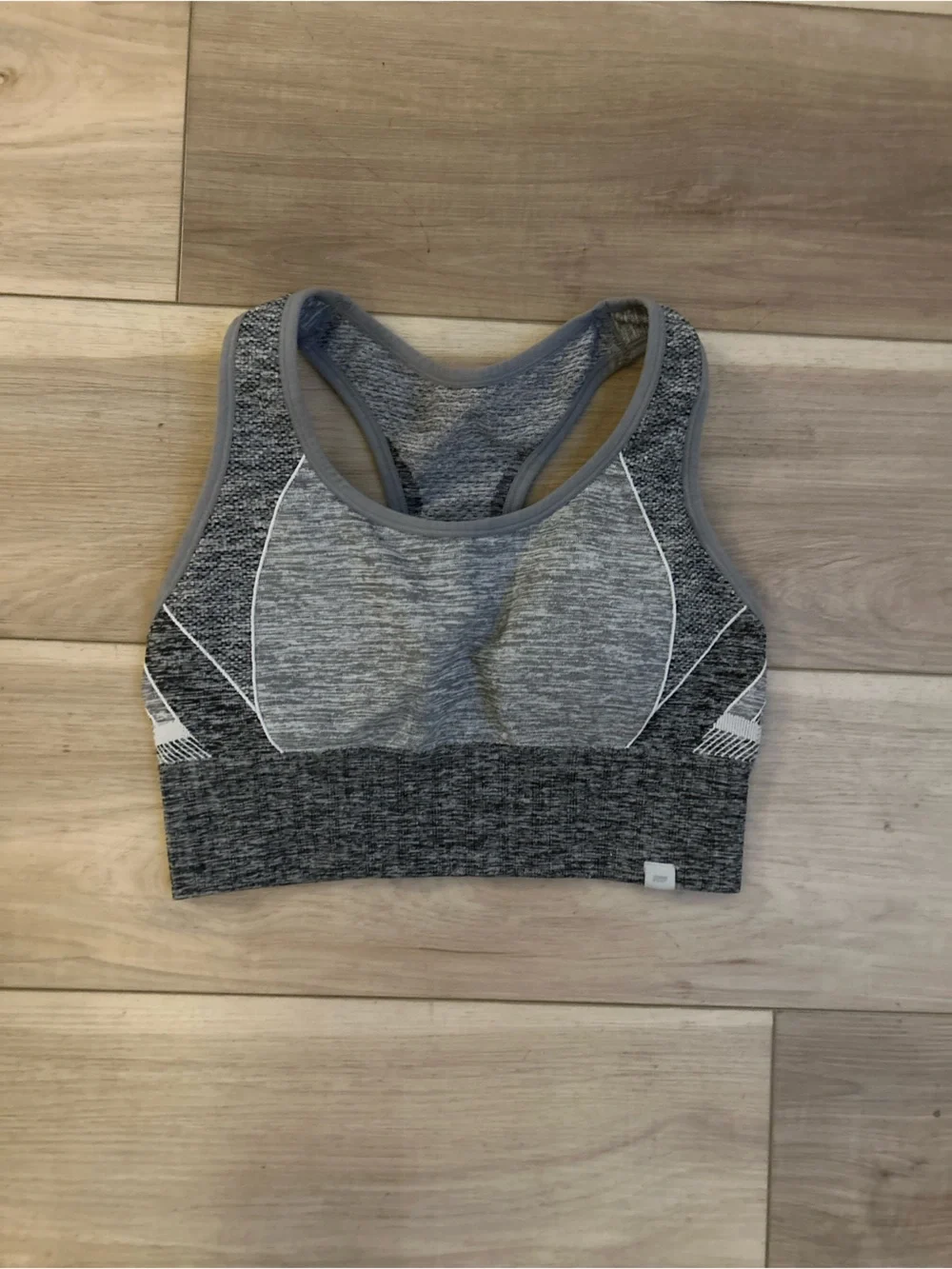 Gray Seamless Racerback Sports Bra - Women's Intimates